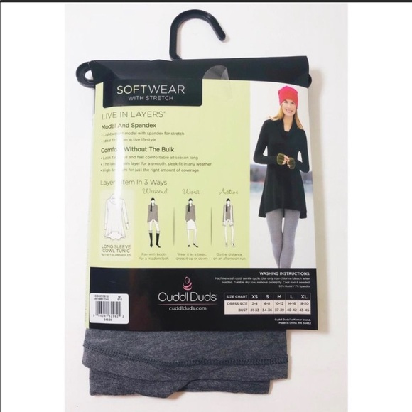 Cuddl dud cowl neck gray medium. Used - Picture 2 of 4